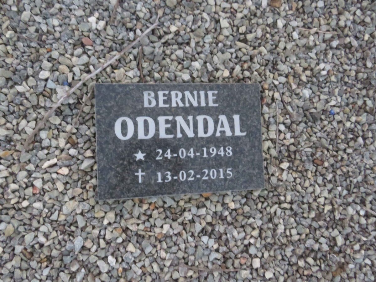 ODENDAL Bernie 1948-2015