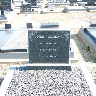 OOIJKAAS Johan 1922-1985