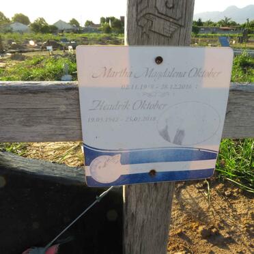 OKTOBER Hendrik 1942-2018 & Martha 1948-2016