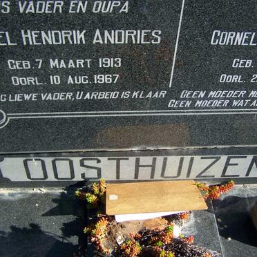 OOSTHUIZEN Daniel Hendrik Andries 1913-1967 &amp; Cornelia Emme? 1915-197?