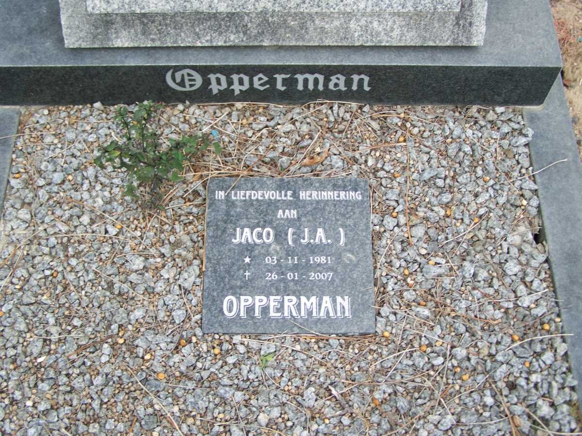 OPPERMAN Andre 1952-1987 :: OPPERMAN Jaco 1981-2007