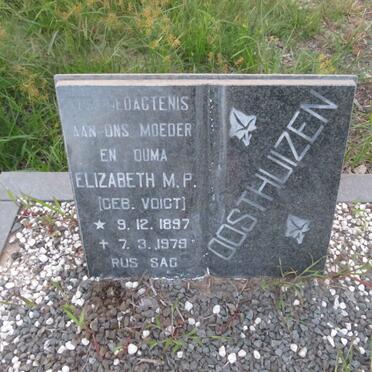 OOSTHUIZEN Elizabeth M.P. nee VOIGT 1897-1979