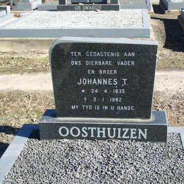 OOSTHUIZEN Johannes T. 1935-1982