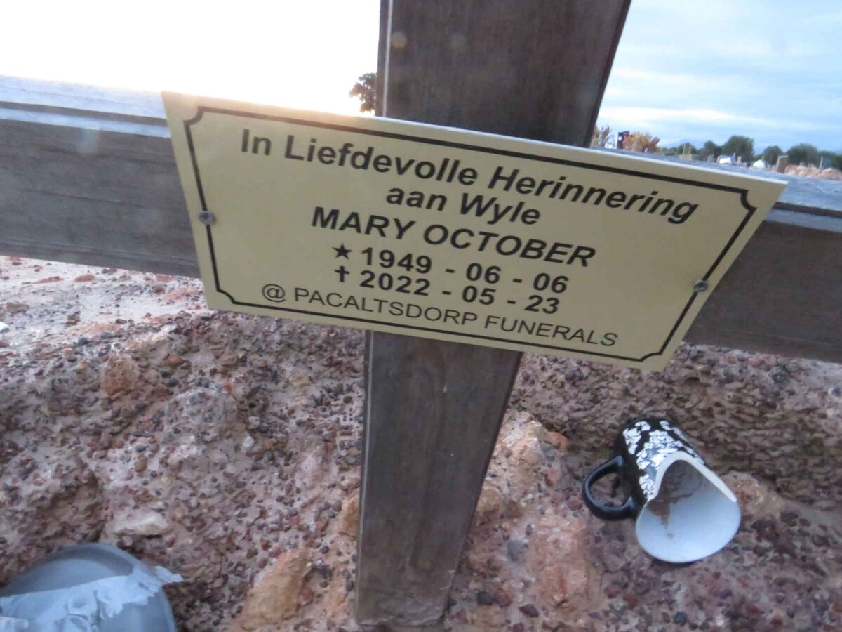 OCTOBER Mary 1949-2022