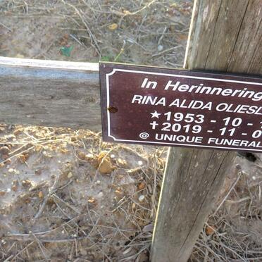 OLIESLAGER Rina Alida 1953-2019