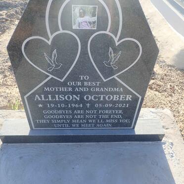 OCTOBER Allison 1964-2021