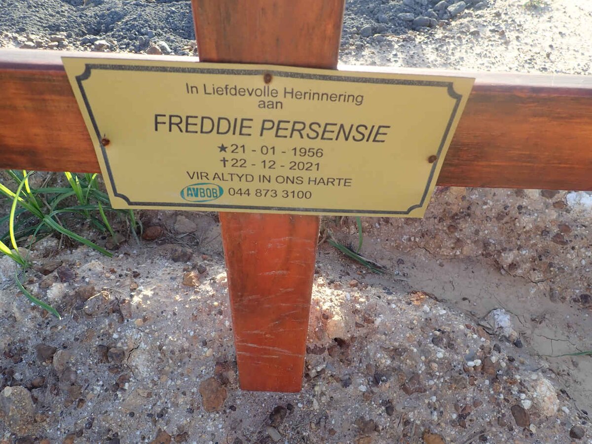 PERSENSIE Freddie 1956-2021