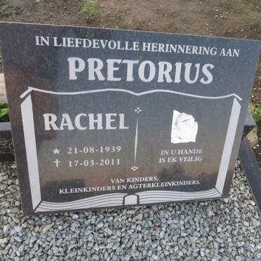 PRETORIUS Rachel 1939-2011