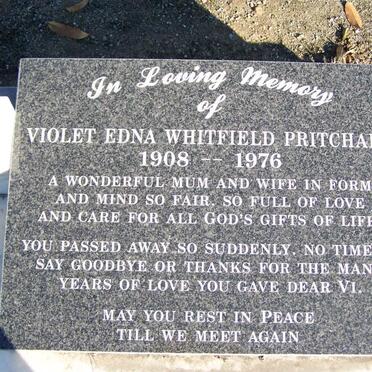 PRITCHARD Violet Edna Whitfield 1908-1976