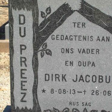 PREEZ Dirk Jacobus, du 1913-1981