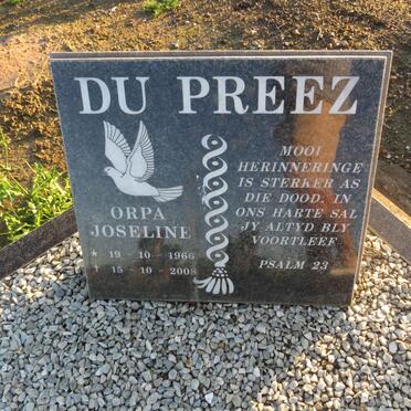 PREEZ Orpa Joseline, du 1966-2008