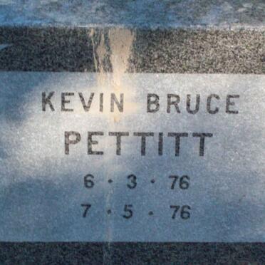 PETTITT Kevin Bruce 1976-1976