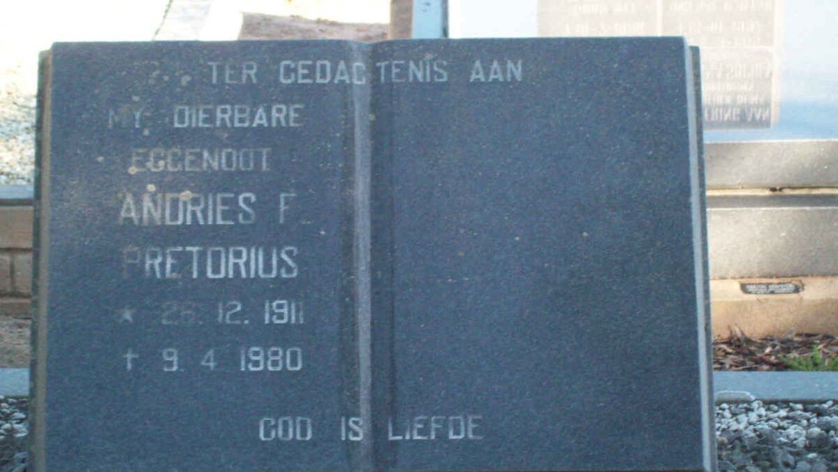 PRETORIUS Andries F. 1911-1980
