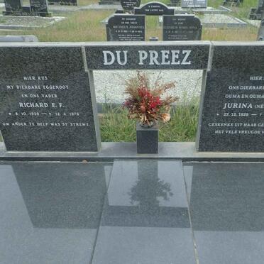 PREEZ Richard E.F., du 1929-1976 & Jurina SMITH 1929-2015