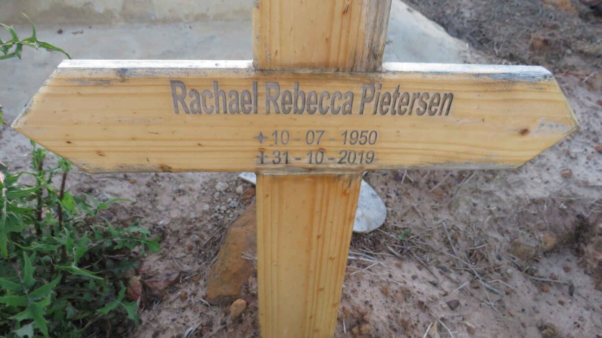 PIETERSEN Rachael Rebecca 1950-2019