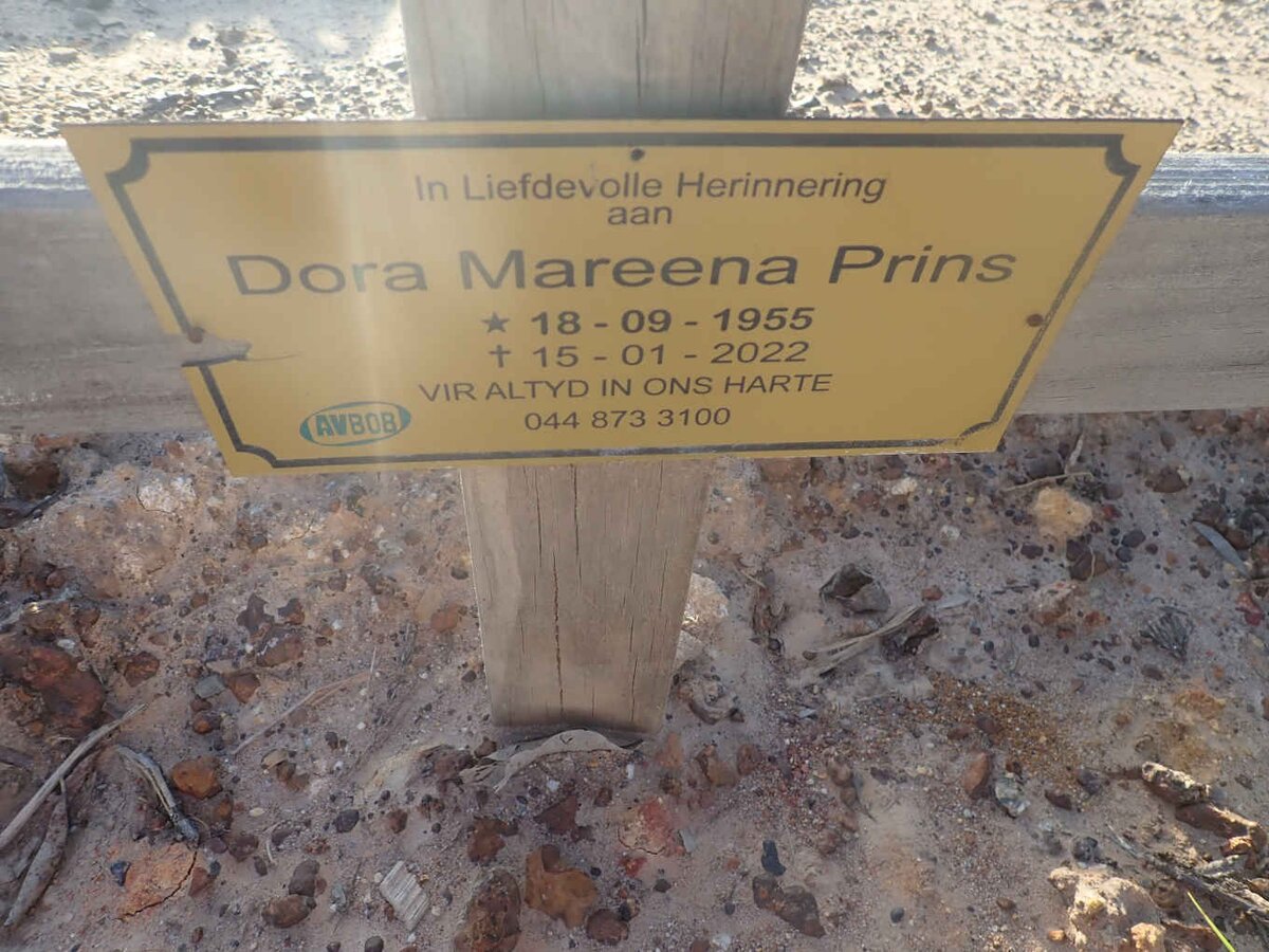 PRINS Dora Mareena 1955-2022