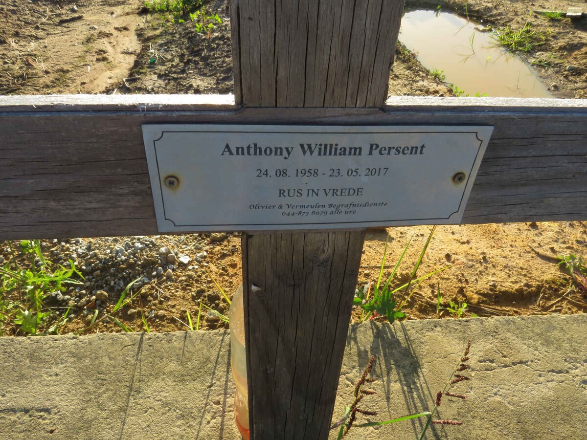 PERSENT Anthony William 1958-2017