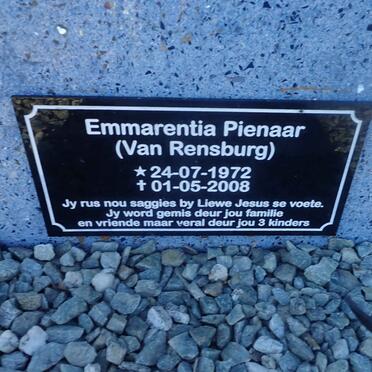 PIENAAR Emmarentia nee VAN RENSBURG 1972-2008