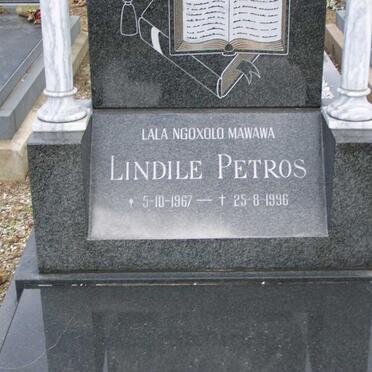 PLAATJIE Lindile Petros 1967-1996 