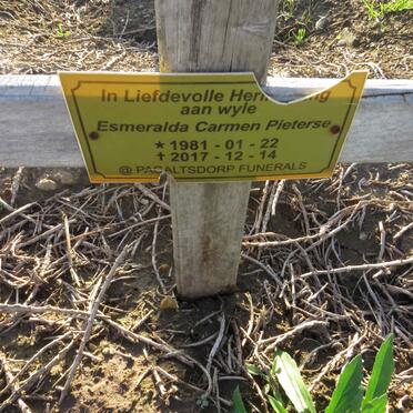 PIETERSE Esmeralda Carmen 1981-2017