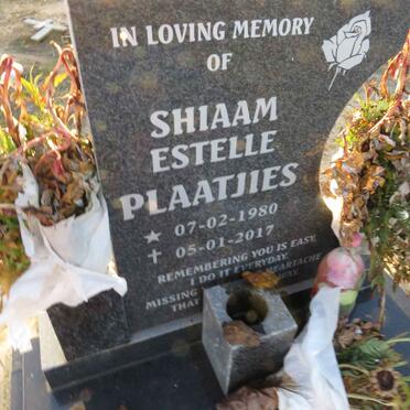 PLAATJIES Shiaam Estelle 1980-2017