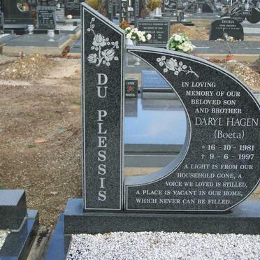 PLESSIS Daryl Hagen, du 1981-1997