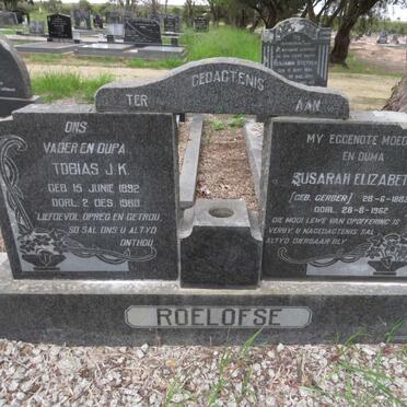 ROELOFSE Tobias J.K. 1892-1969 & Susarah Elizabeth GERBER 1883-1962