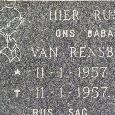 RENSBURG Baba, van 1957-1957