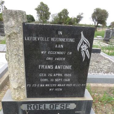 ROELOFSE Frans Antonie 1925-1968