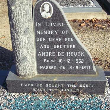 REUCK Andre, de 1962-1971