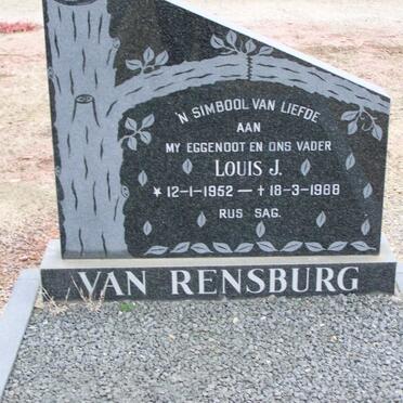 RENSBURG Louis J. van 1952-1988