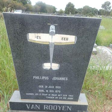 ROOYEN Phillipus Johannes, van 1925-1970