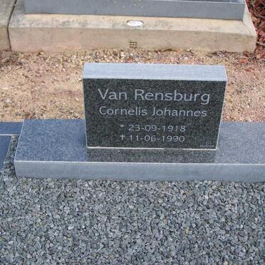 RENSBURG Cornelis Johannes, van 1918-1990