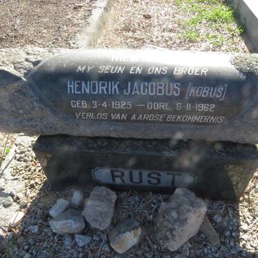 RUST Hendrik Jacobus 1925-1962