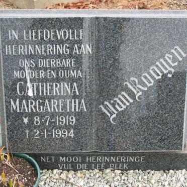 ROOYEN Catherina Margaretha, van 1919-1994