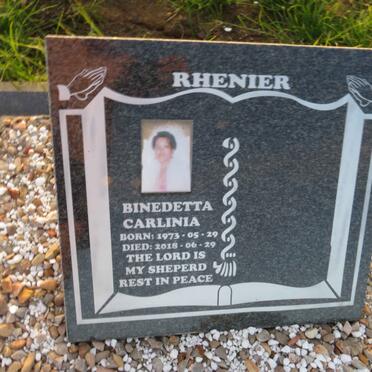 RHENIER Binedetta Carlinia 1973-2018