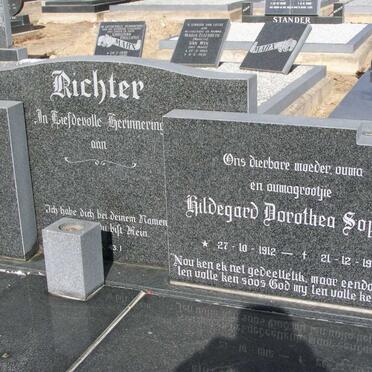 RICHTER Hildegard Dorothea Sophie 1912-1999
