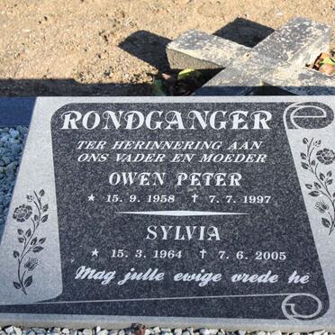 RONDGANGER Owen Peter 1958-1997 &amp; Sylvia 1964-2005