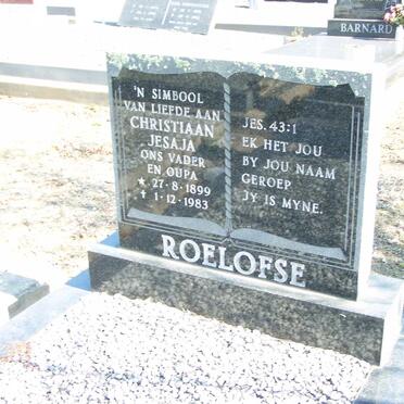ROELOFSE Christiaan Jesaja 1899-1983 