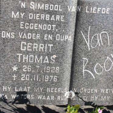 ROOYEN Gerrit Thomas, van 1928-1976