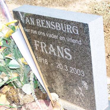 RENSBURG Frans, van 1918-2003