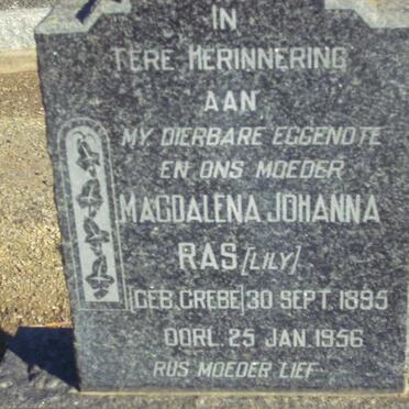 RAS Magdalena Johanna nee GREBE 1895-1956