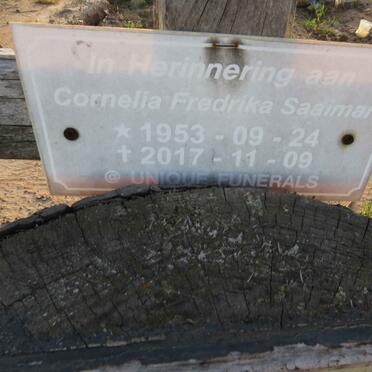 SAAIMAN Cornelia Fredrika 1953-2017