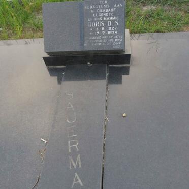 SAUERMAN Doris D.S. 1927-1974 