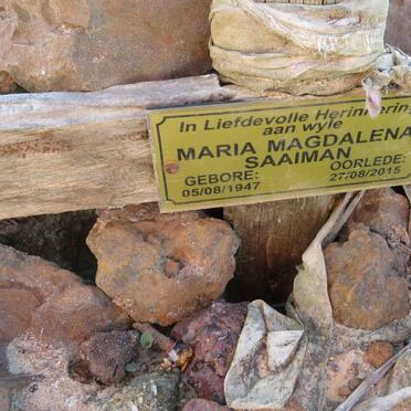 SAAIMAN Maria Magdalena 1947-2015