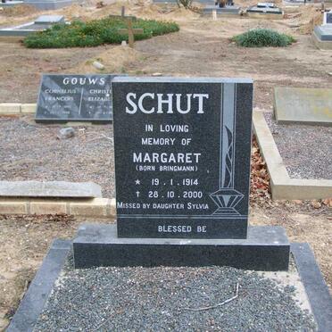 SCHUT Margaret nee BRINGMANN 1914-2000
