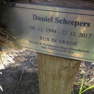 SCHEEPERS Daniel 1944-2017