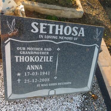 SETHOSA Thokozile Anna 1941-2008