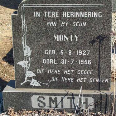 SMITH Monty 1927-1956