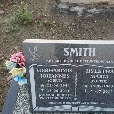SMITH Gerhardus Johannes 1944-2011 & Hyletha Maria 1945-2017 